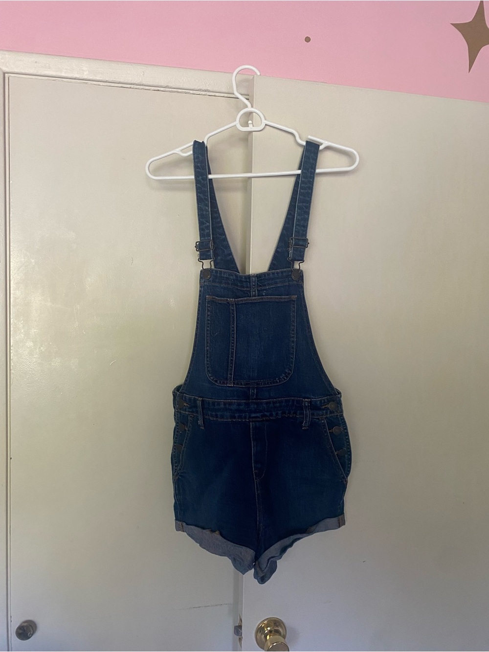 Old Navy Indigo Denim Short Overalls size S